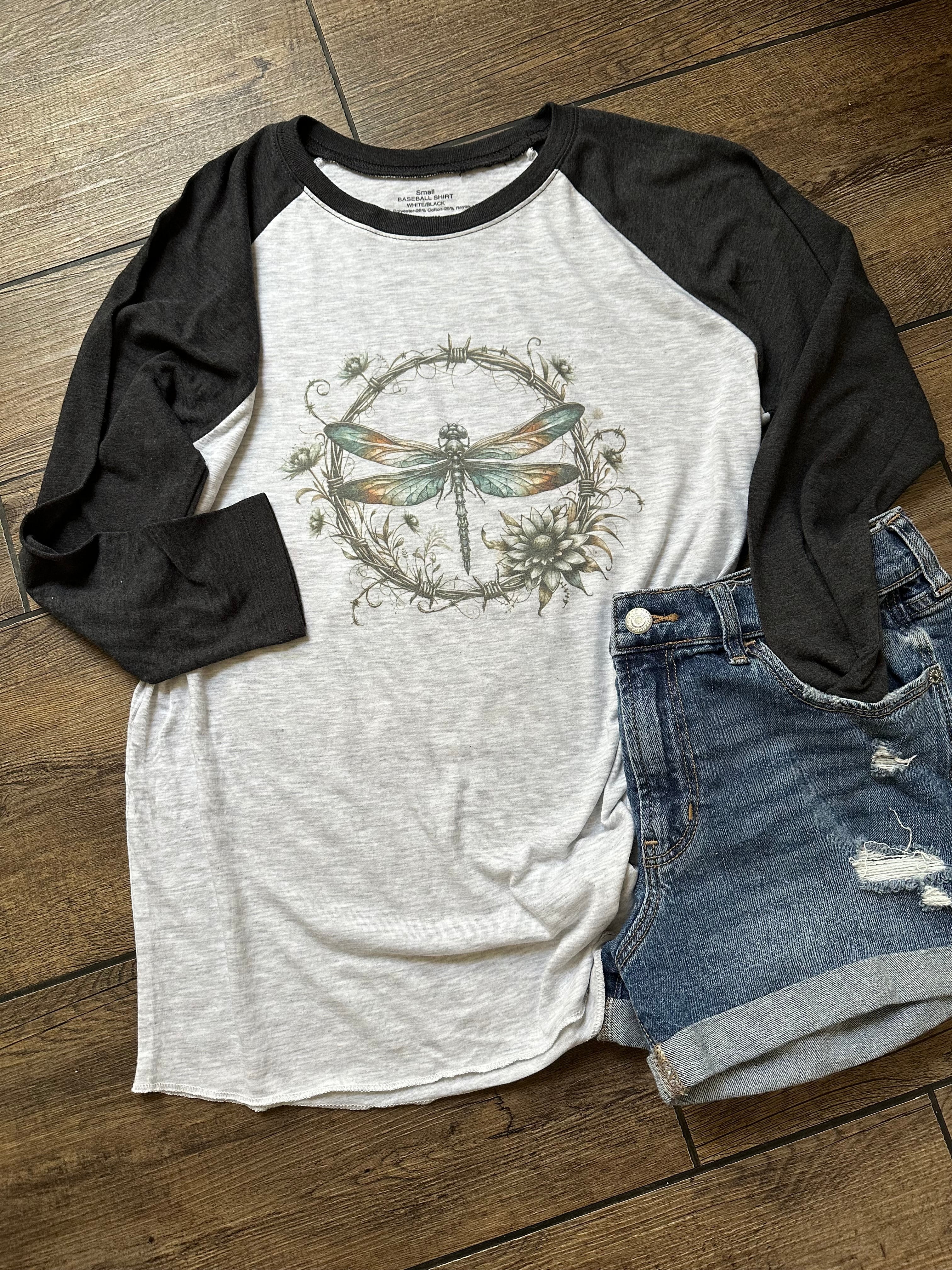 Dragonfly Baseball Shirt