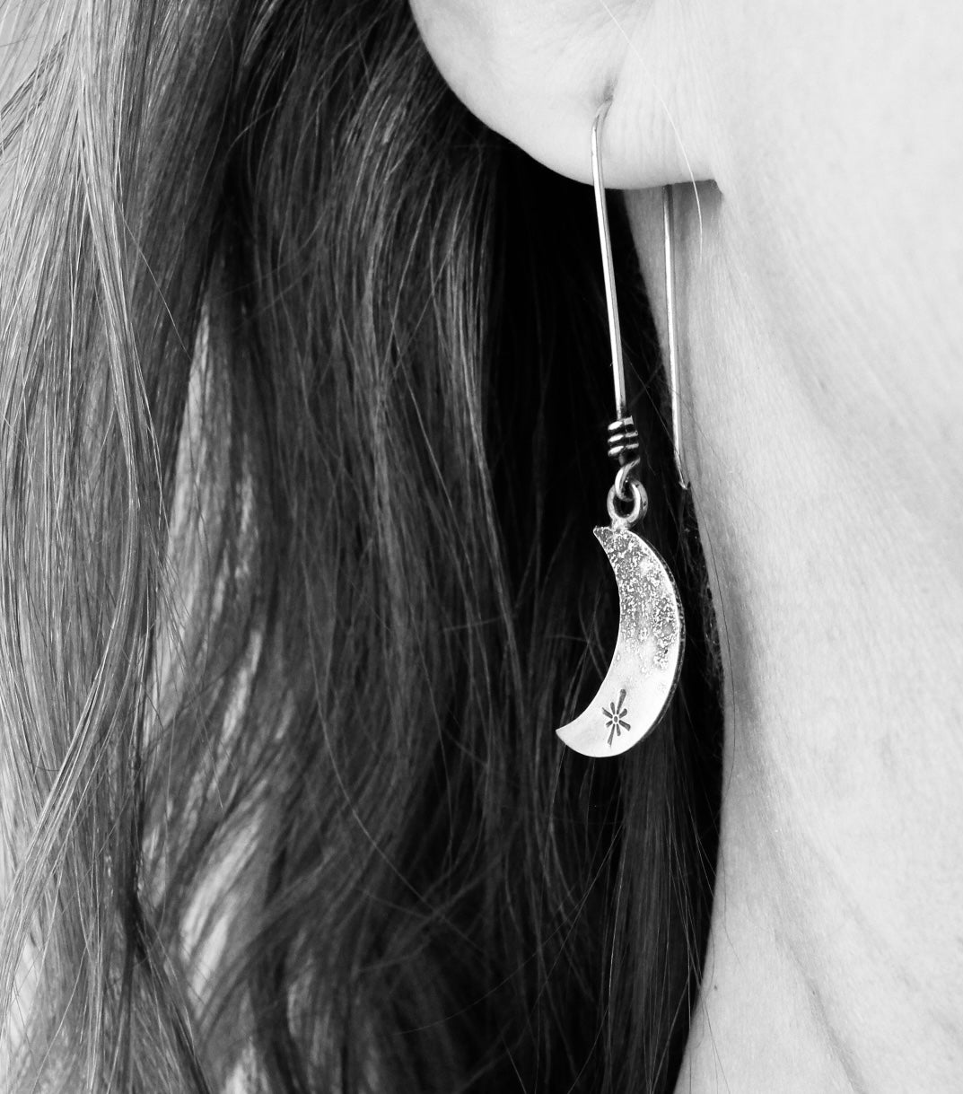 Stardust Moon Earrings