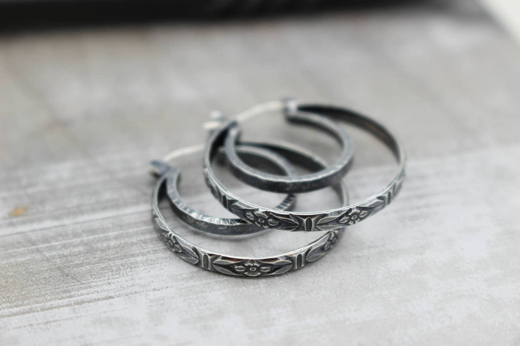 Silver Hoop Earrings