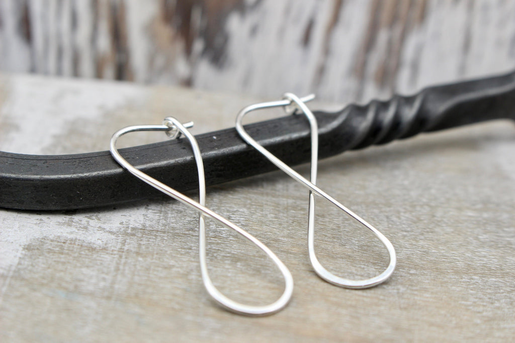 Silver Infinity Hoop Earrings